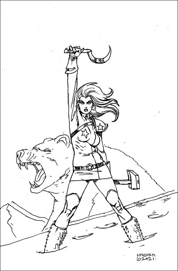 Sonjaversal issue 5-R Joseph Michael Linsner 1:40 B&W Virgin Cover
