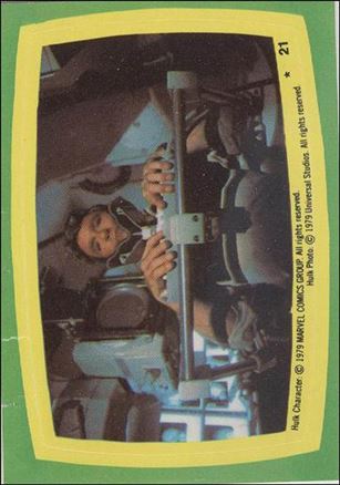 Incredible Hulk (Sticker Subset) card 21 card # 2