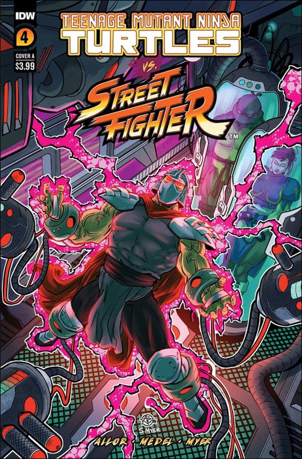 Teenage Mutant Ninja Turtles vs. Street Fighter issue 4 Ariel Medel Cover