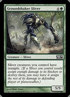 Magic the Gathering: 2014 Core Set (Base Set) card 177 Groundshaker Sliver