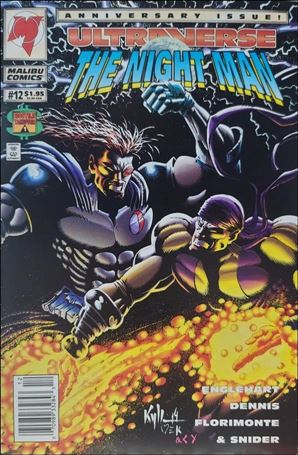 Night Man (1993) issue 12-B Newsstand Cover