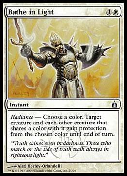 Magic the Gathering: Ravnica (Base Set)  card 2 Bathe in Light