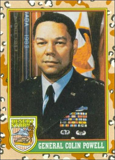 Desert Storm: Series 1 (Base Set) card 2 General Colin Powell