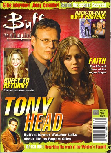 Buffy the Vampire Slayer Magazine issue 14 Faith & Giles Cover