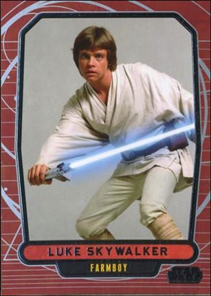 Star Wars Galactic Files (Base Set) card 96 Luke Skywalker Farmboy