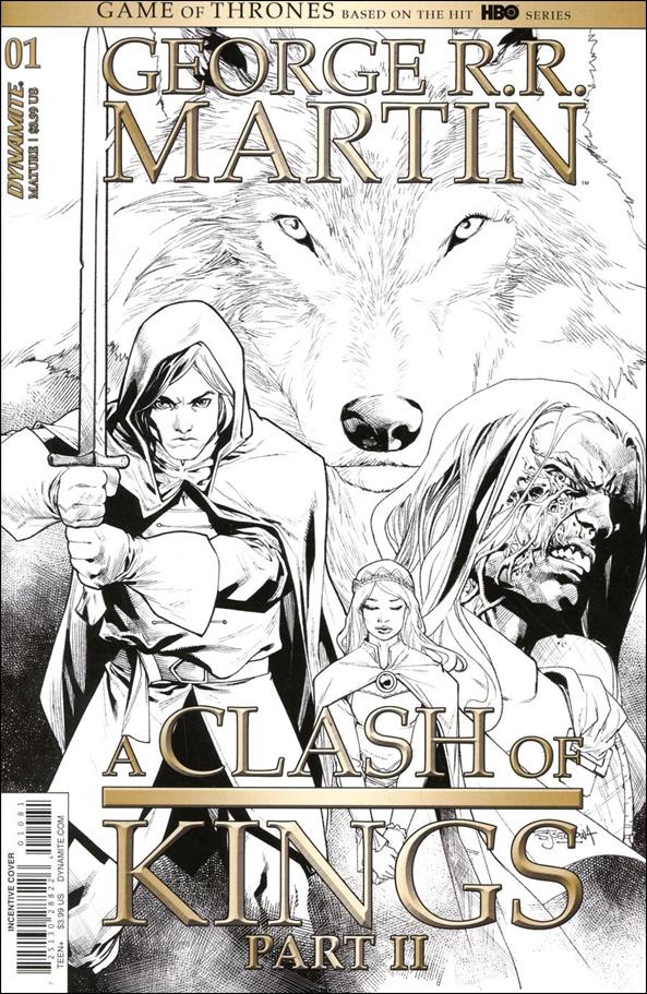 George R. R. Martin's A Clash of Kings (2020) issue 1-H Stephen Segovia 1:40 Black & White Cover