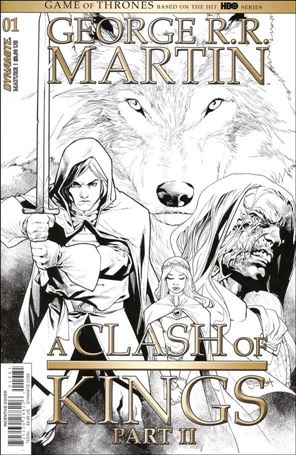 George R. R. Martin's A Clash of Kings (2020) issue 1-H Stephen Segovia 1:40 Black & White Cover