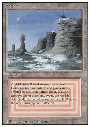 Magic the Gathering: Revised (Base Set) card 284 Plateau