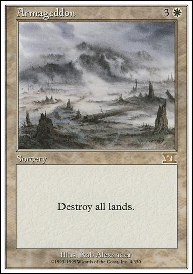 Magic the Gathering: 6th Edition (Base Set) card 4 Armageddon