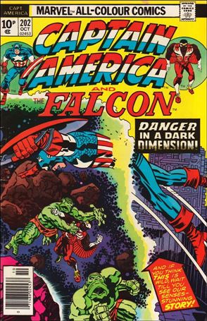 Captain America (1968) issue 202-B UK Price Cover