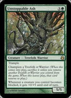 Magic the Gathering: Morningtide (Base Set) card 137 Unstoppable Ash