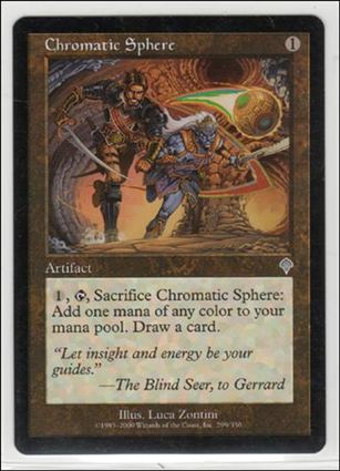 Magic the Gathering: Invasion (Base Set) card 299 Chromatic Sphere