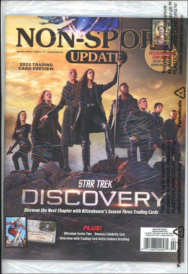 Non-Sport Update (2022) issue 1 Polybagged with Promo Cards