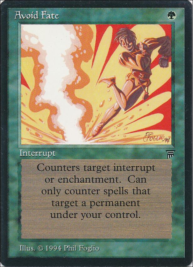 Magic the Gathering: Legends (Base Set) card 175 Avoid Fate