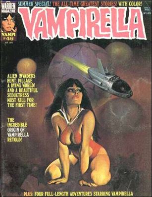 Vampirella issue 46 Ken Kelly cover painting.