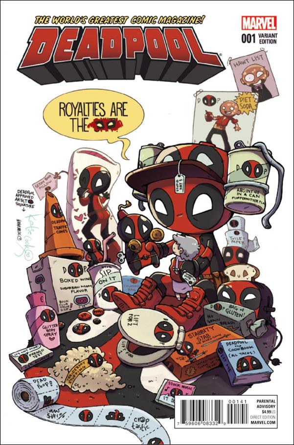 Deadpool (2016) issue 1-D Katie Cook 1:50 Cover