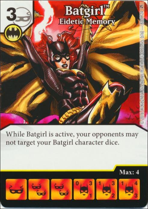 DC Comics Dice Masters Green Arrow and The Flash card 82 Batgirl: Eidetic Memory 