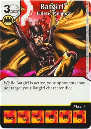 DC Comics Dice Masters Green Arrow and The Flash card 82 Batgirl: Eidetic Memory 