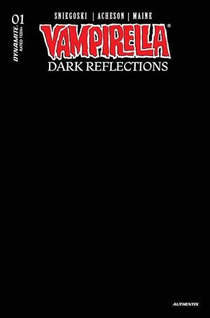 Vampirella: Dark Reflections issue 1-X Blank Black Authentix Sketch Cover