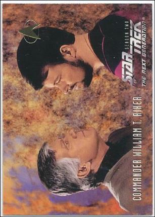 Star Trek: The Next Generation - The Episode Collection Season Two (Base Set) card 127 Commander William T. Riker - Card A
