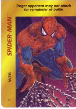 Marvel OverPower (Base Set) card nn198 Spider-Man: Web