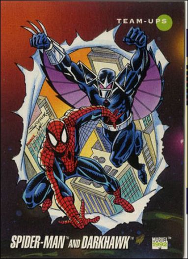 Marvel Universe: Series 3 (Base Set) card 81 Spider-Man and Darkhawk