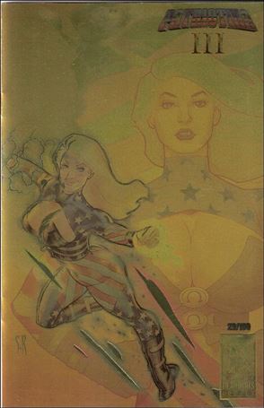 Patriotika (2017) issue 3-H "Power of Athena" Gold Chrome Cover 1/100