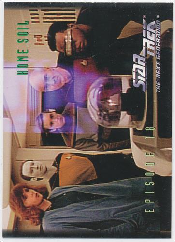 Star Trek: The Next Generation - The Episode Collection Season One (Base Set) card 63 Home Soil, Episode 18C