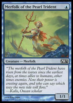 Magic the Gathering: 2013 Core Set (Base Set) card 60 Merfolk of the Pearl Trident