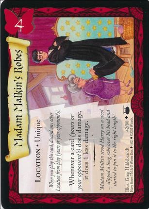 Harry Potter: Diagon Alley (Base Set) card 42 Madam Malkin's Robes