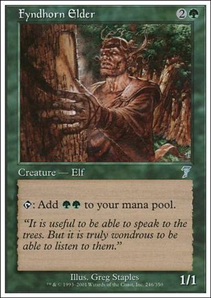 Magic the Gathering: 7th Edition (Base Set) card 246 Fyndhorn Elder
