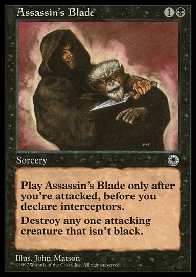 Magic the Gathering: Portal (Base Set) card 80 Assassin's Blade