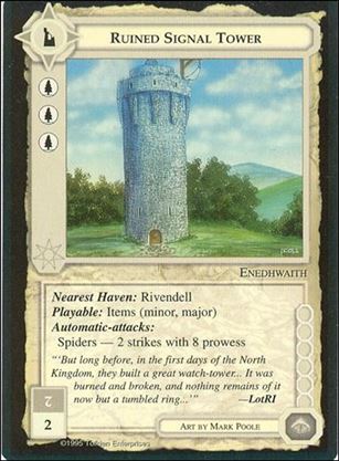Middle-Earth: The Wizards (Base Set) card 374 Ruined Signal Tower