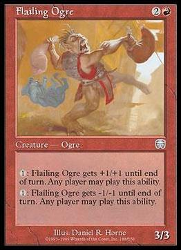 Magic the Gathering: Mercadian Masques (Base Set) card 188 Flailing Ogre