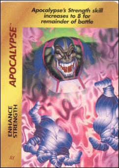 Marvel OverPower (Base Set) card nn40 Apocalypse: Enhance Strength