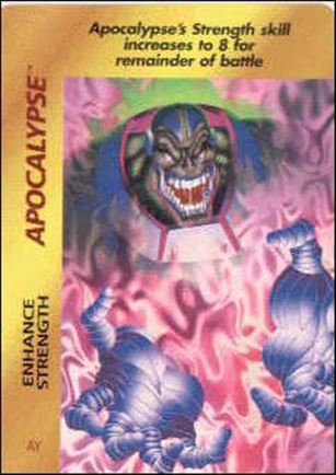Marvel OverPower (Base Set) card nn40 Apocalypse: Enhance Strength