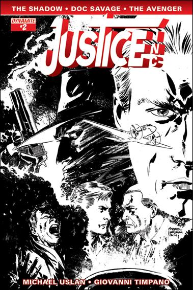 Justice, Inc. (2014) issue 2-E Gabriel Hardman 1:10 Black & White Cover