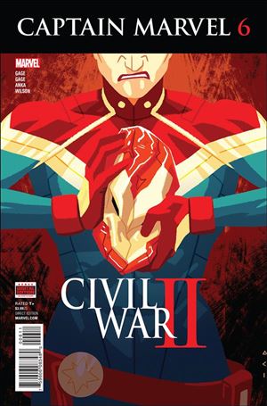 Captain Marvel (2016) issue 6 Kris Anka Cover