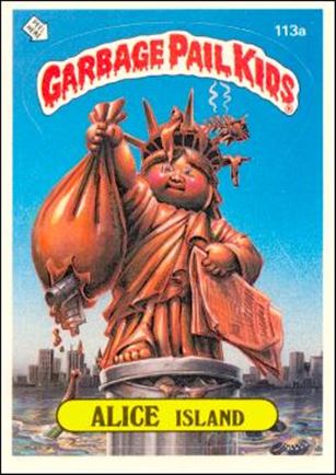 Garbage Pail Kids: Series 03 (Base Set) card 113a Alice Island (White Number)