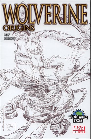 Wolverine: Origins issue 6-C Wizard World Texas Joe Quesada Sketch Cover
