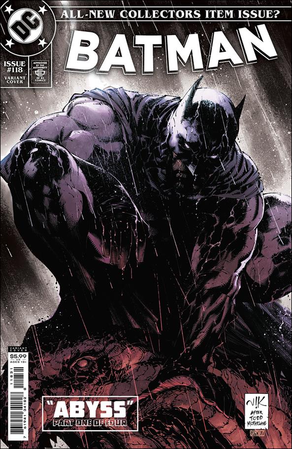 Batman (2016) issue 118-F V. Bogdanovic 1:100 Silver Foil Cardstock Cover