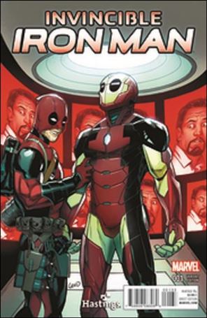 Invincible Iron Man (2015)  issue 1-YB Greg Land Hastings Cover
