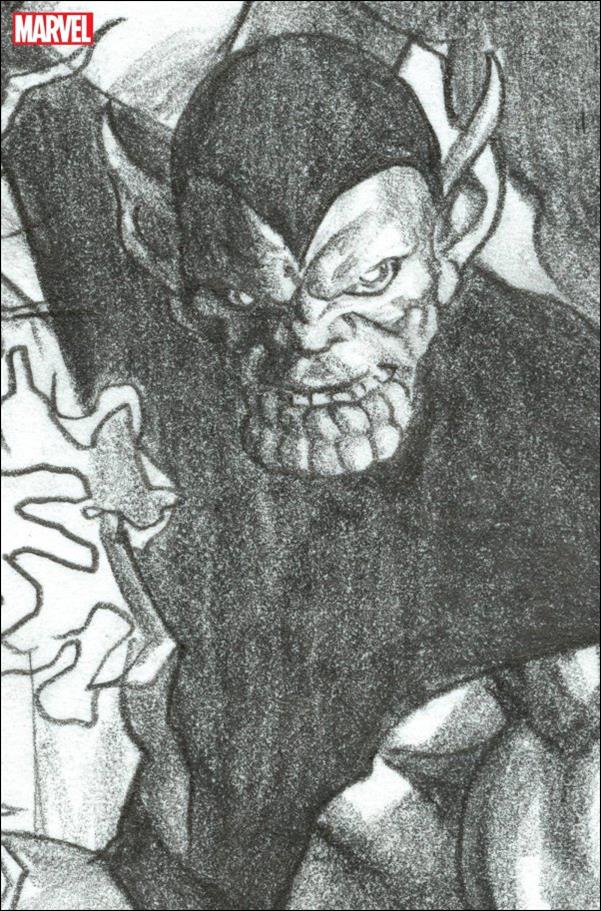 Fantastic Four (2022) issue 5-E Alex Ross 1:100 Super Skrull Virgin Sketch Cover