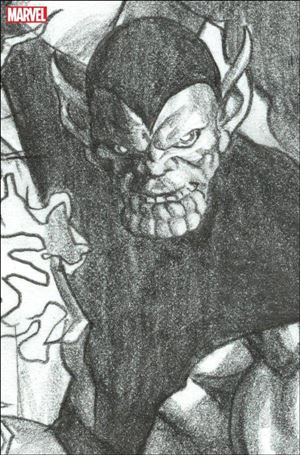 Fantastic Four (2022) issue 5-E Alex Ross 1:100 Super Skrull Virgin Sketch Cover