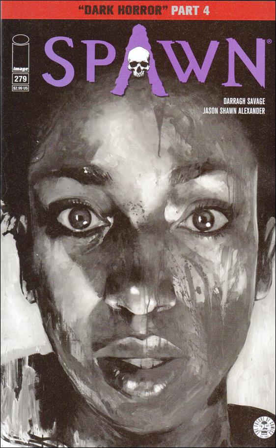 Spawn issue 279-B Jason Shawn Alexander  Grayscale Cover