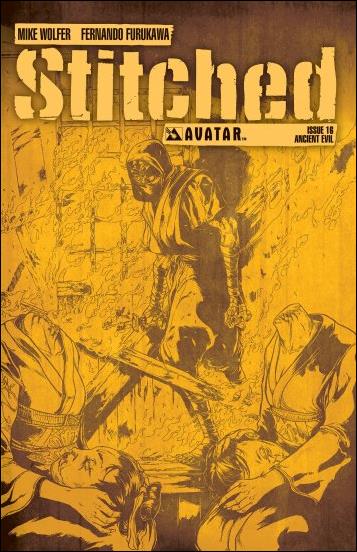 Stitched issue 16-D 1:3 Ancient Evil Cover