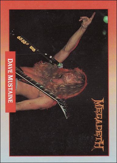 Rock Cards (Base Set) card 34 Dave Mustaine