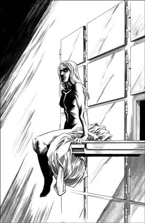 Ribbon Queen issue 3-D Declan Shalvey 1:15 Black and White Cover