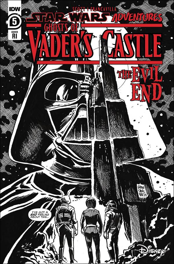 Star Wars Adventures: Ghosts of Vader's Castle issue 5-C Francesco Francavilla 1:10 Black & White Cover