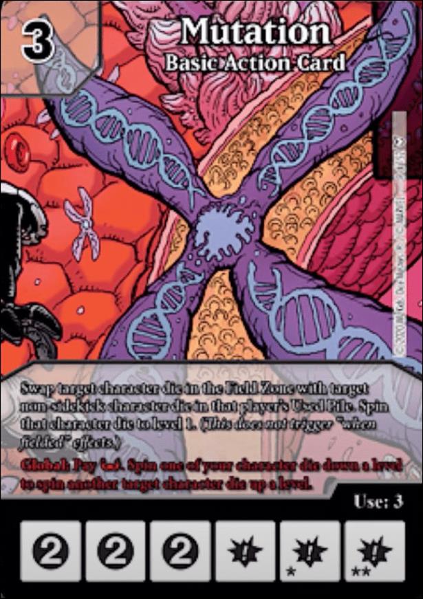Marvel Dice Masters Dark Phoenix Saga Draft Pack card 9 Mutation - Basic Action Card 